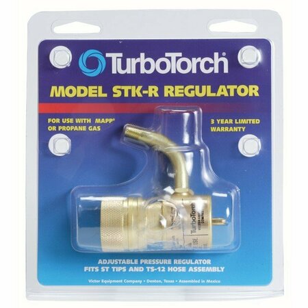 TURBOTORCH Regulator, Light-Duty, Single Stage, Propane Gas 0386-0687